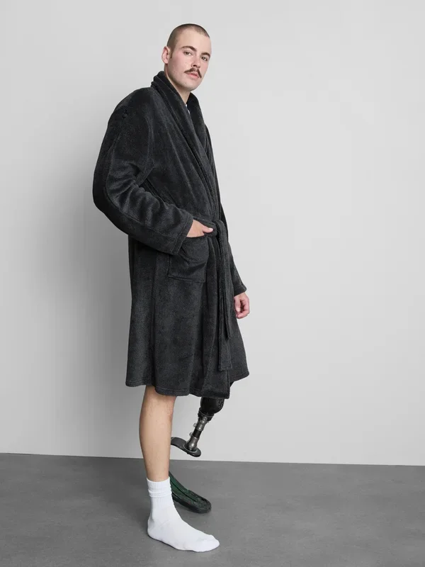 Men’s Grey Adaptive Dressing Gown Penneys