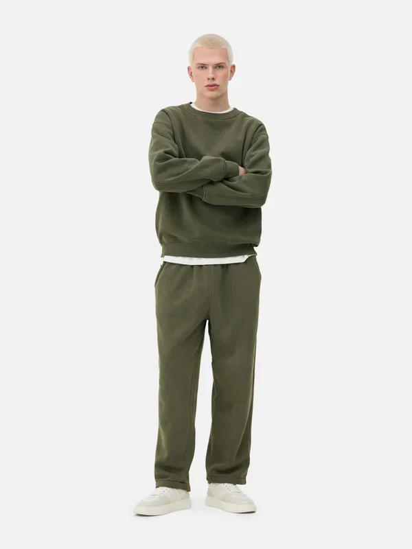 Men’s Khaki Essential Crew Neck Sweatshirt Penneys