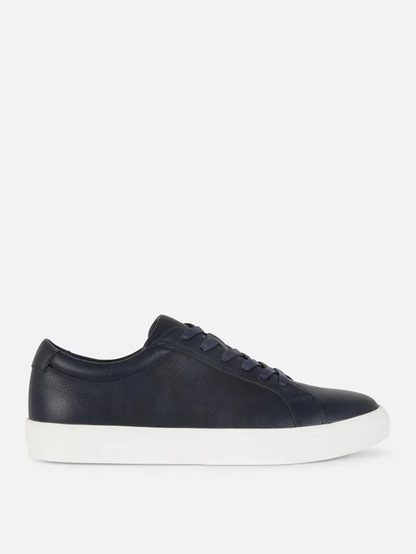 Men’s Navy LaceUp LowTop Trainers Penneys