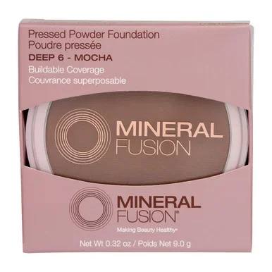 Mineral Fusion Pressed Powder Foundation Deep 6 Mocha 0.32 Oz