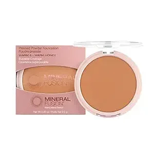 Mineral Fusion, Pressed Powder Foundation Warm6 Warm Honey, 1 Each, 0.32 Oz