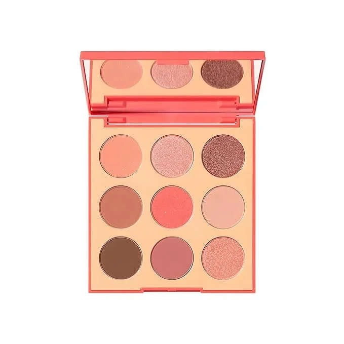MORPHE 9E Pretty In Peach Artistry Palette – Peach & Brown Makeup Palette with Matte and Shimmer Finishes – Highly Pigmented Eye Makeup with a Blendable & Buildable Formula (0.35 oz)