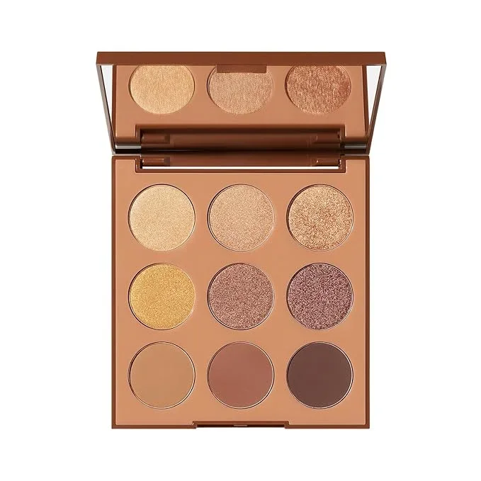 Morphe 9R Bronze Metal Artistry Palette – Brown & Bronze-Toned Makeup Palette with Matte and Shimmer Finishes – Highly Pigmented Eye Makeup with a Blendable & Buildable Formula (0.35 oz)