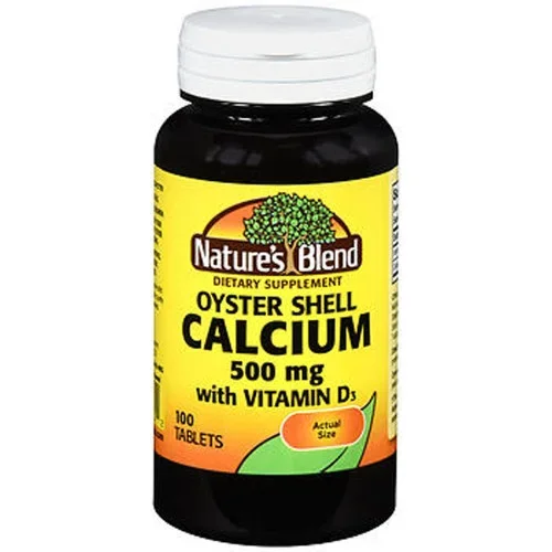 Nature’s Blend Oyster Shell Calcium 500 mg Tablets + D Thrifty White Health Essentials
