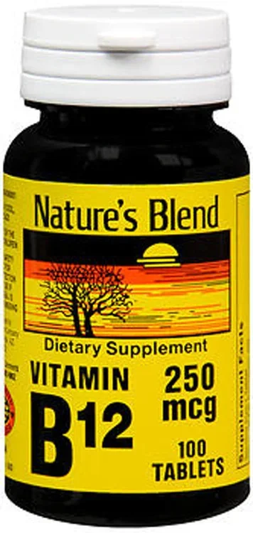 Nature’s Blend Vitamin B12 250 mcg Tablets Thrifty White Health Essentials