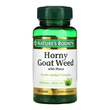 Nature’S Bounty Horny Goat Weed With Maca, Exortic Herbal Formula 60 Ea