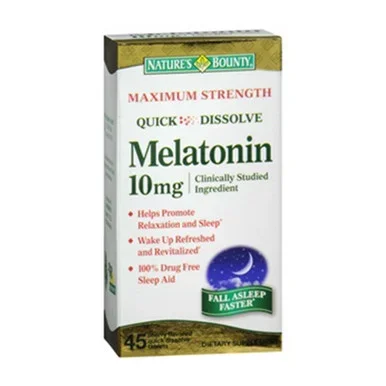 Nature’S Bounty Melatonin 10 Mg Quick Dissolve Tablets 45 Ea