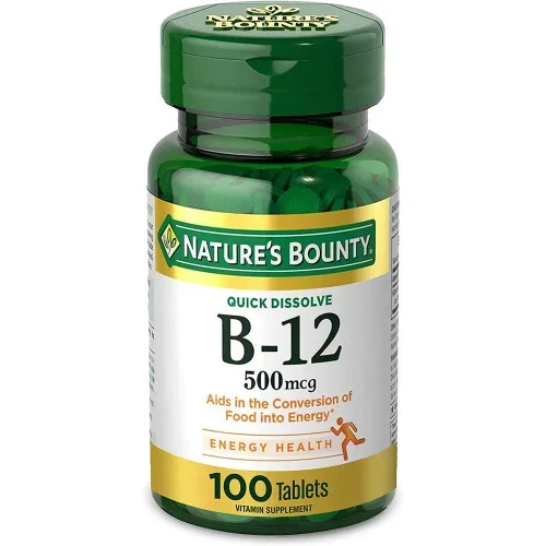 Nature’s Bounty Vitamin B12 500 mcg Microlozenges Natural Cherry Thrifty White Health Essentials