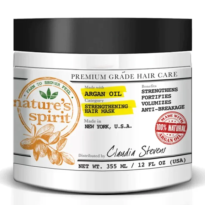 Nature’s Spirit Argan Oil Hair Mask 12 oz. (Pack of 3)