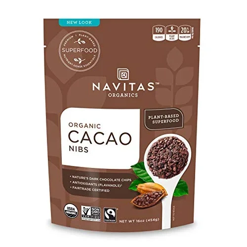 Navitas Organics Raw Cacao Nibs, 16oz. Bag