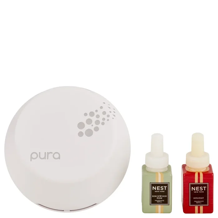 Nest Fragrances Pura Smart Diffuser Set Holiday & Birchwood Pine