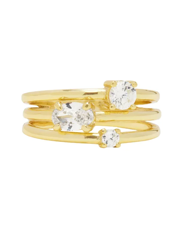 Nina Stacked Ring size 7 – Gold