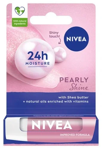 Nivea – PEARLY SHINE – 24h Moisture Lip Balm – 4.8 g