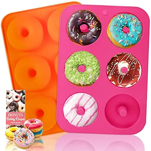 Non-Stick Silicone Donut Mold (2 pcs)