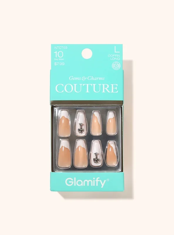 NTCT03 Couture Press On Nails – Coffin Long