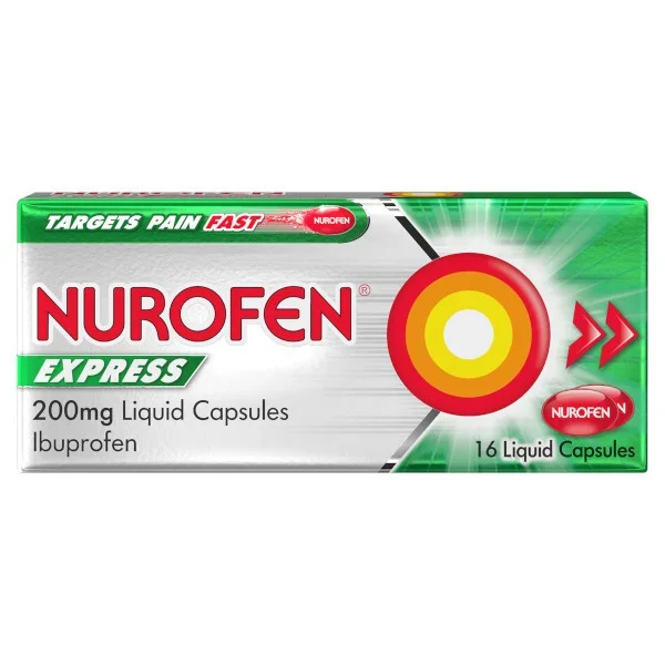Nurofen Express Liquid Caps 16s Health & Wellbeing
