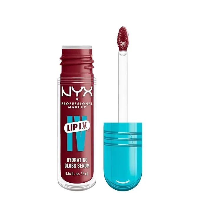 NYX PROFESSIONAL MAKEUP Lip IV Hydrating Glossy Lip Stain with 12HR Hydration – Blush Rush (Pink)