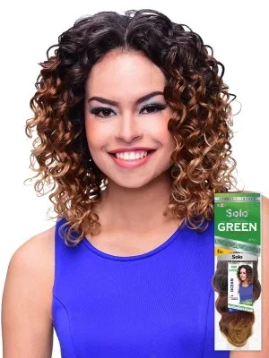 Ocean Curl 10″ Solo Green Remi 100% Human Hair Weave Beauty Elements