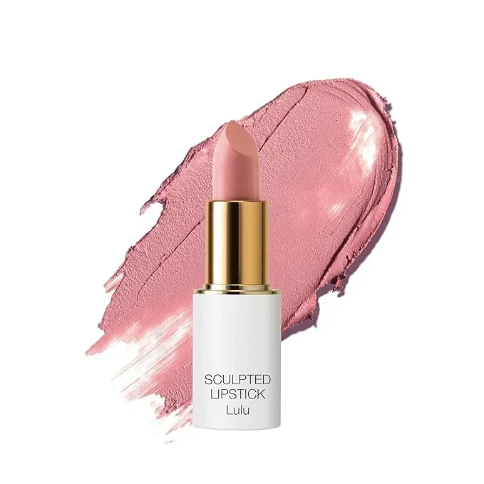 Ogee Full Bloom Sculpted Lipstick (Lulu – White Pink) – Long Lasting Organic Lipstick with Jojoba Oil & Micro Hyaluronic Acid – 70% Organic Ingredients & Made in USA