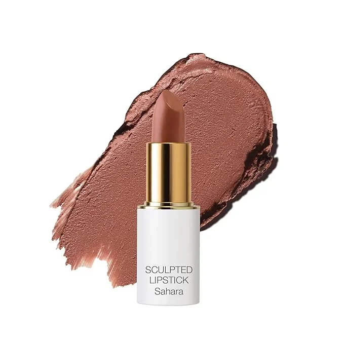 Ogee Full Bloom Sculpted Lipstick (Sahara – Warm Auburn) – Long Lasting Organic Lipstick with Jojoba Oil & Micro Hyaluronic Acid – 70% Organic Ingredients & Made in USA