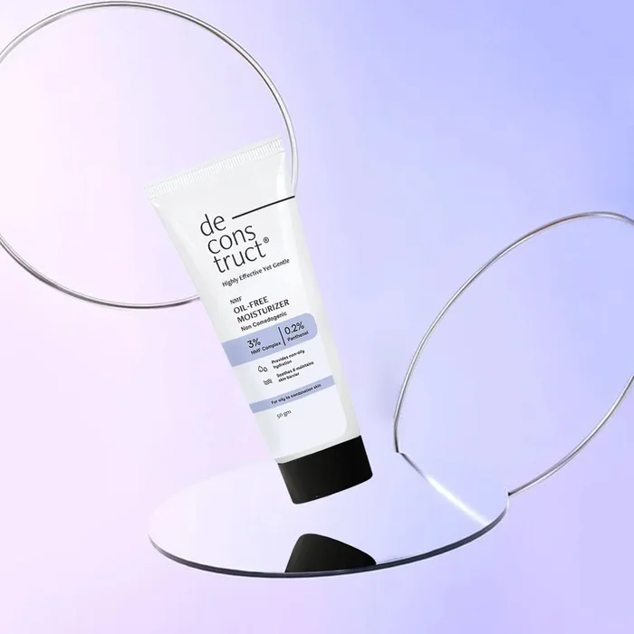 Oil-Free Moisturizer for Oily Skin – 3% NMF Complex + 0.2% Panthenol | Non Sticky, Fast absorbing | 72 Hr Hydration