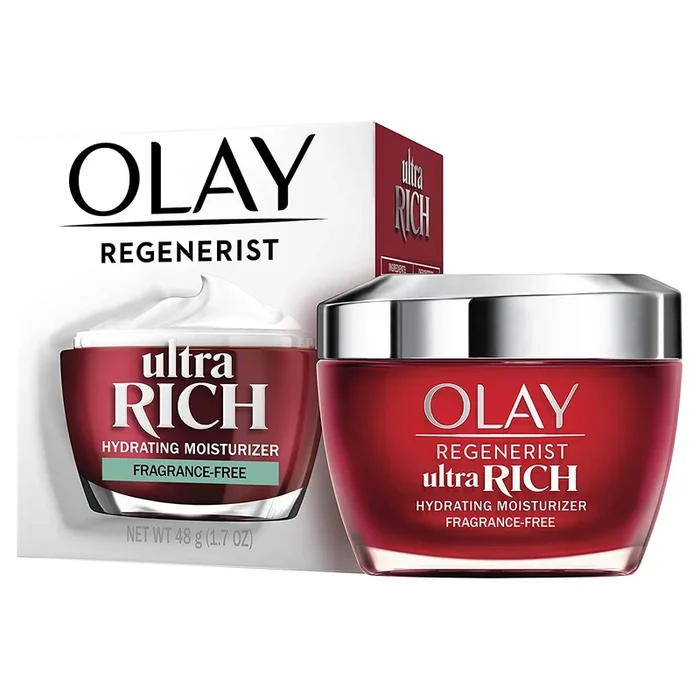 Olay Regenerist Ultra Rich Face Moisturizer for Dry Skin Fragrance-Free – 1.7oz