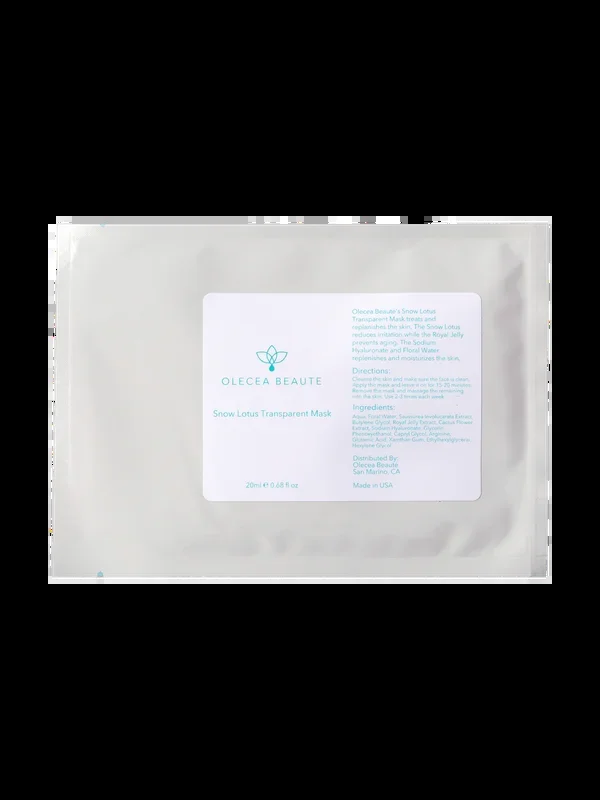 Olecea Snow Lotus Transparent Mask