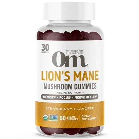 Om Mushroom Lion’s Mane Mushroom Gummies – 60 gummies