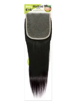 Only BRZ St 6X6 Virgin Remy Human Hair Hd Lace Closure By Zury Sis
