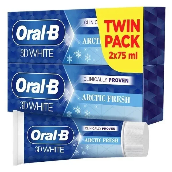 ORAL B 3DW BASE ARCTIC FRESH 2X75ML Toiletries
