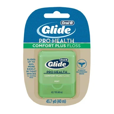 OralB Glide ProHealth Comfort Plus Dental Floss, Mint, 1 Count
