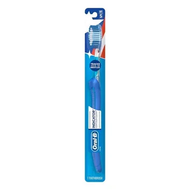 OralB Indicator Contour Clean Toothbrush, Regular Head, Medium 1 Ea