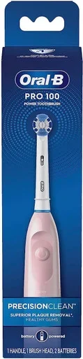 OralB Pro 100 Precision Clean Battery Powered Toothbrush 1ct