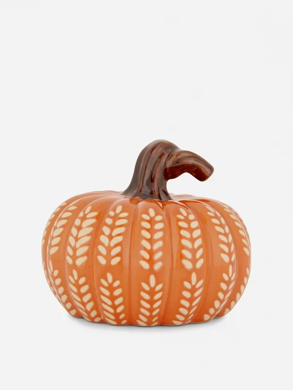 Orange Ceramic Pumpkin Ornament Penneys