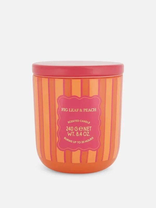Orange Round Jar Candle Penneys