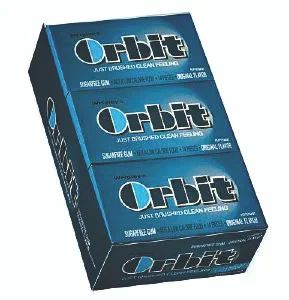 Orbit Peppermint 14 Piece Sugar Free Gum 12 Pack Box Thrifty White Health Essentials