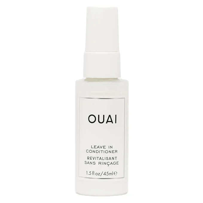 OUAI Leave In Conditioner & Heat Protectant Spray – Prime Hair for Style, Smooth Flyaways, Add Shine and Use as Detangling Spray – No Parabens, Sulfates or Phthalates (1.5 oz)