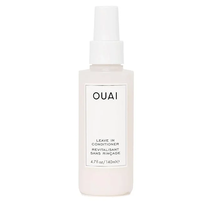 OUAI Leave In Conditioner & Heat Protectant Spray – Prime Hair for Style, Smooth Flyaways, Add Shine and Use as Detangling Spray – No Parabens, Sulfates or Phthalates (4.7 oz)