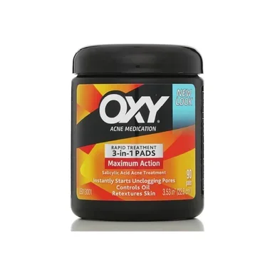 Oxy Maximum Action 3In1 Treatment Pads 90 Ea