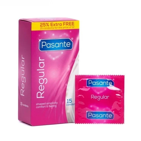 Pasante Regular Condoms 12s + 25% Extra Free Health & Wellbeing