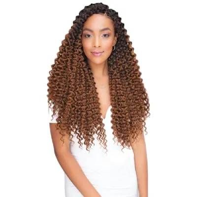 Peruvian Colombian Curl Braid 18″ Looped Crochet Braid By Janet Collection