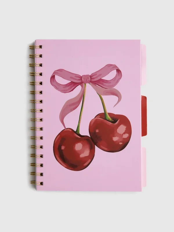 Pink A5 Cherry Tab Notebook Penneys