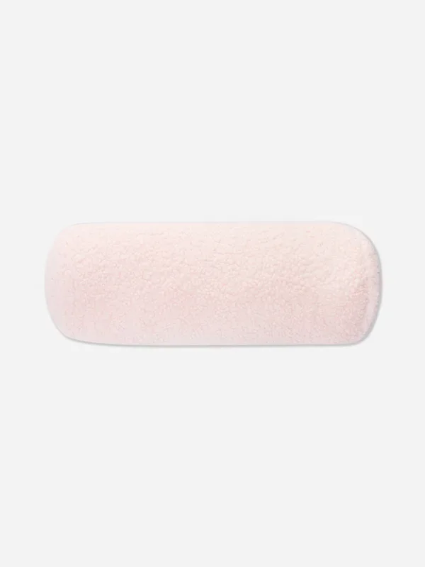 Pink Bouclé Bolster Cushion Penneys