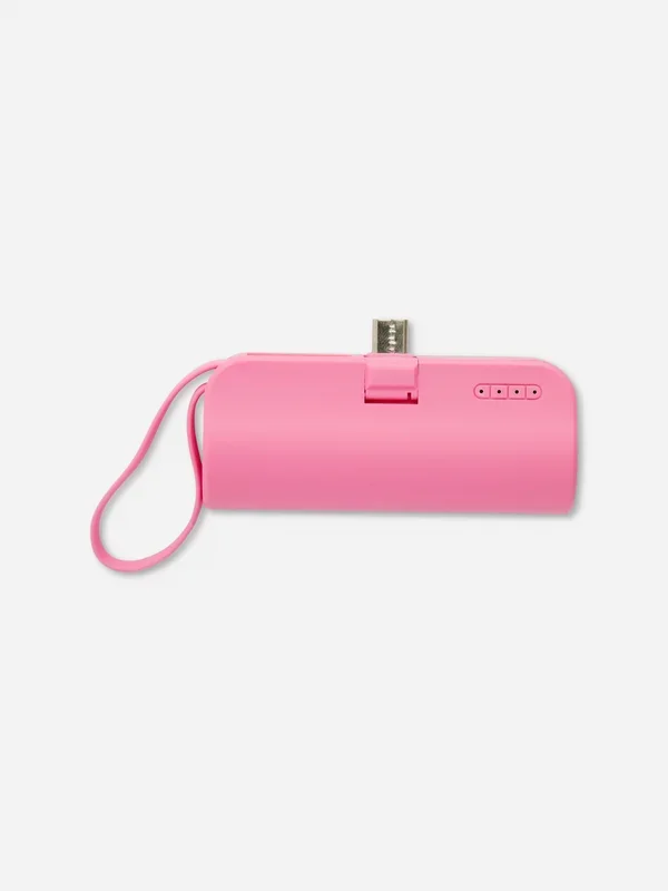 Pink Mini Power Bank Penneys