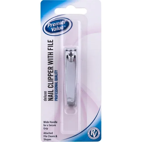 Premier Value Nail Clipper Deluxe Thrifty White Health Essentials