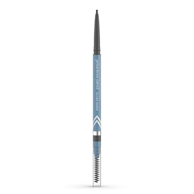 PrimeBrow Pencil for Mature Women – Ultra-Precise Tip for Natural, Hair-Like Strokes – Smudge-Proof & Long-Lasting Wear – Great for Thinning, Sparse, or Graying Brows (Silver Queen)