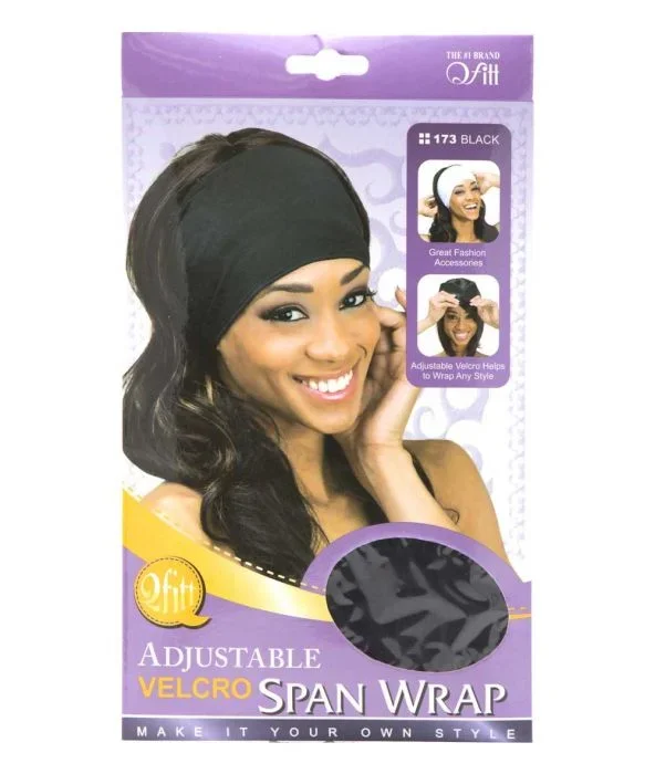 Qfitt Adjustable Velcro Span Wrap #173black