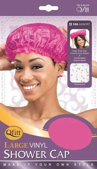Qfitt Large Vinyl Shower Cap #180 Assort