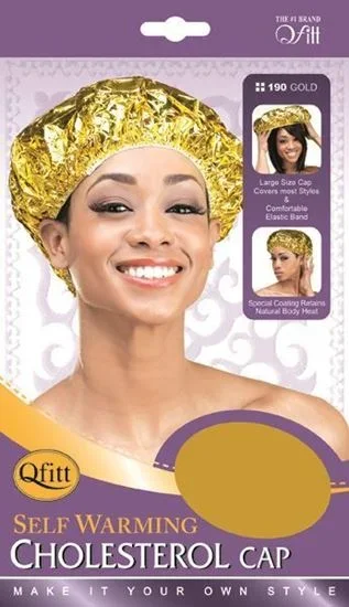 Qfitt Self warming Cholesterol Cap Gold