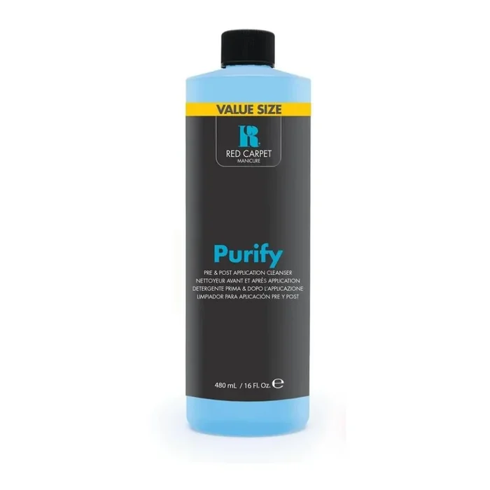 Red Carpet Manicure Purify Pre and Post Application Cleanser 16oz